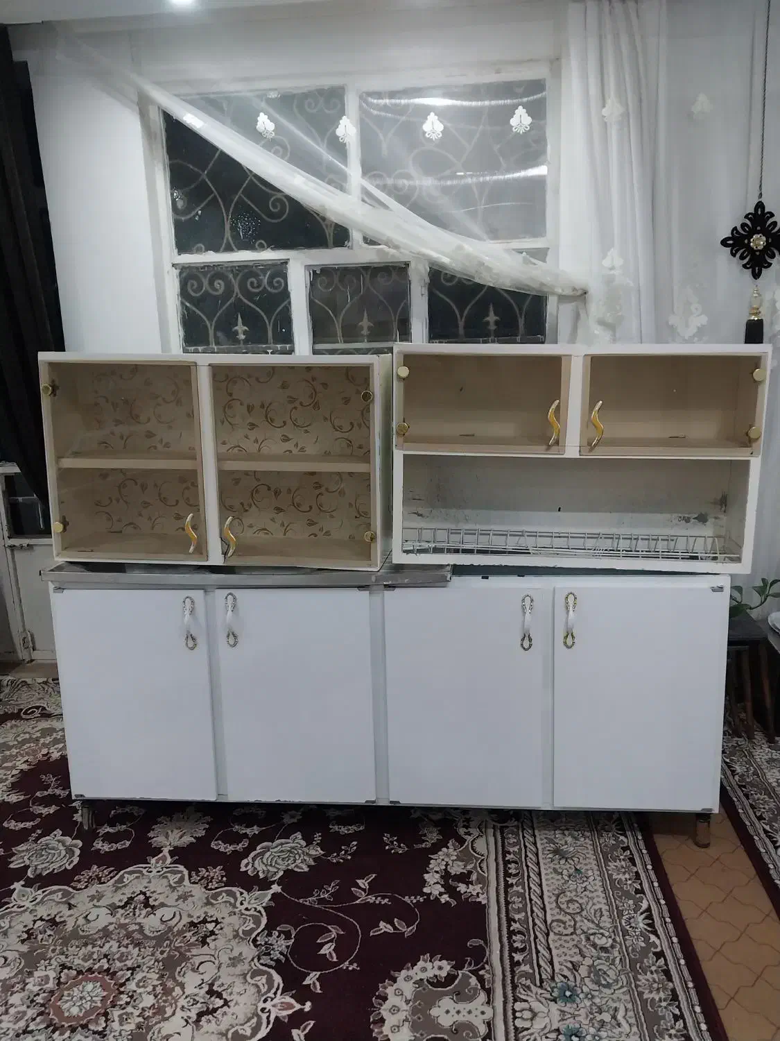 کابینت آشپزخانه درحد نو|مصالح و تجهیزات ساختمان|زاوه, |دیوار