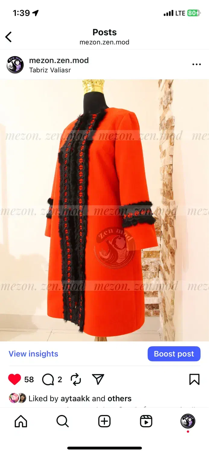 پالتو نو قرمز مجلسی|لباس|تبریز, |دیوار