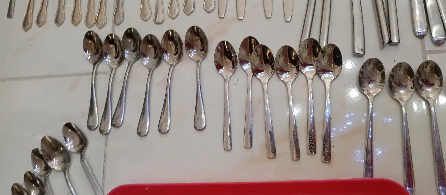 قاشق چنگال کارد استیل|ظروف سرو و پذیرایی|پردیس, فاز ۹|دیوار