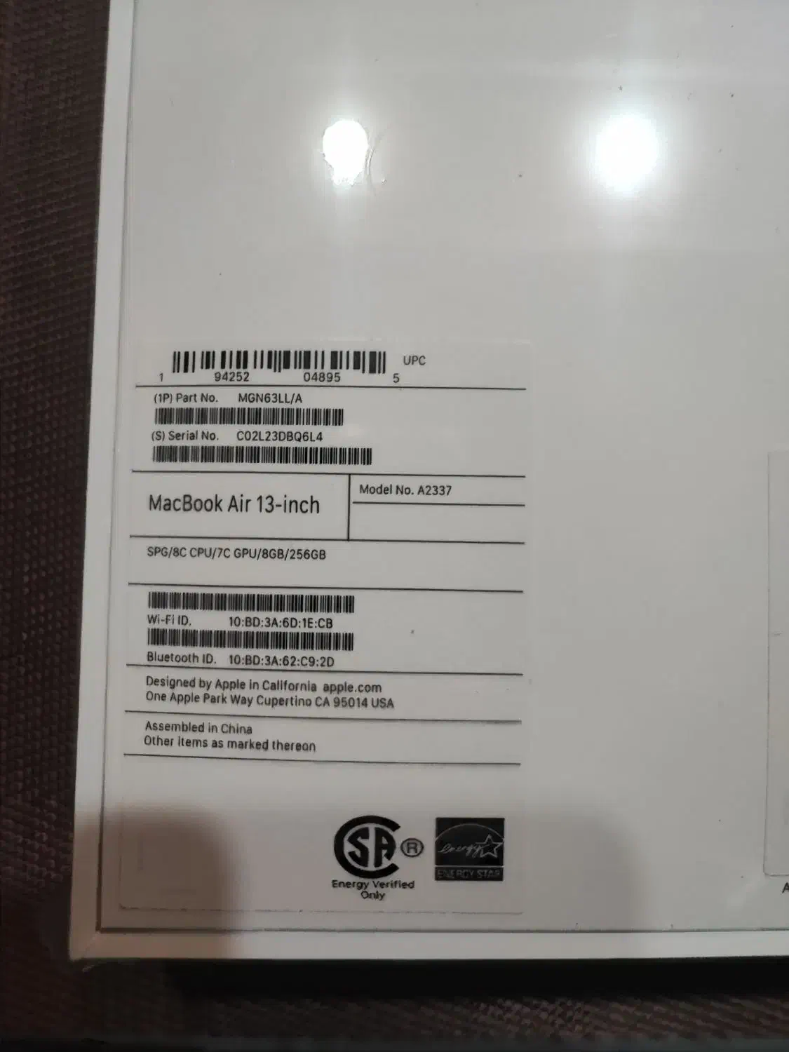 MACBOOK AIR MGN63LLA پلمپ اکبند سریال نات اکتیو|رایانه همراه|تهران, صادقیه|دیوار