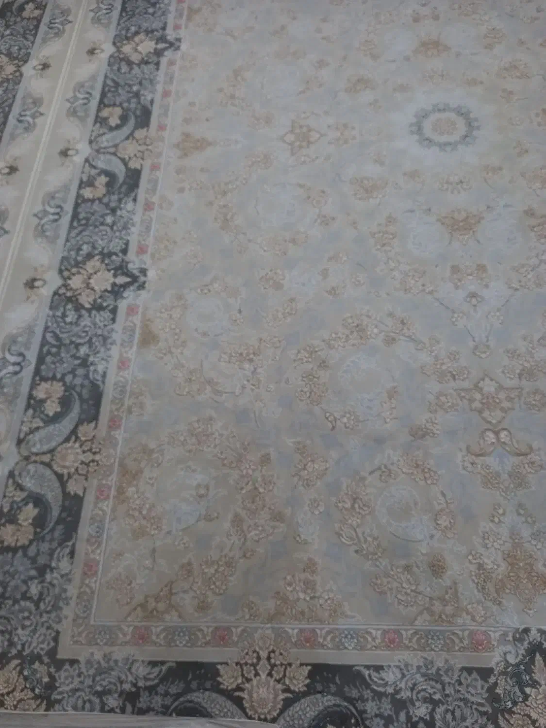 دوتخته فرش ۹ متری ۱۲۰۰ شانه نو گل برجسته|فرش|الوند, |دیوار