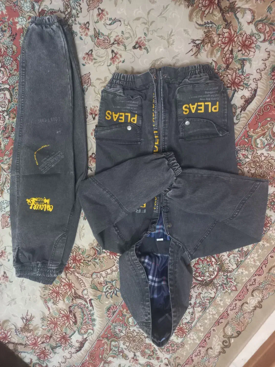 2دست کاپشن شلوار لی پسرانه و شلوارلی تک|کفش و لباس بچه|اصفهان, سرچشمه|دیوار