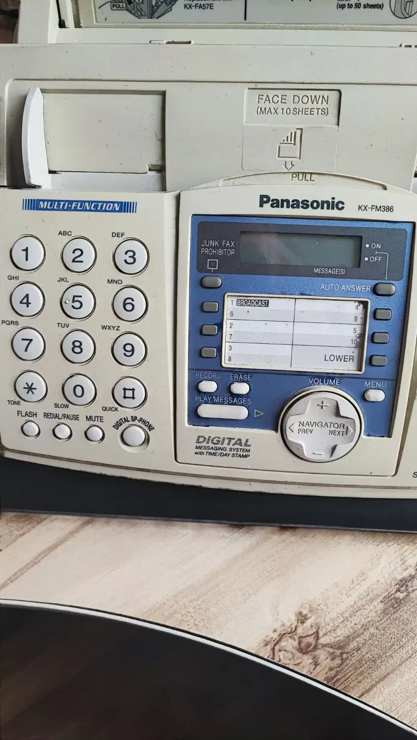 دستگاه فکس و کپی پاناسونیک مدل KX-FM386|پرینتر، اسکنر، کپی، فکس|تبریز, |دیوار