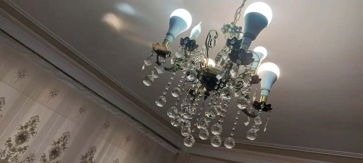 لوستر برنز|لوستر و چراغ آویز|تبریز, |دیوار