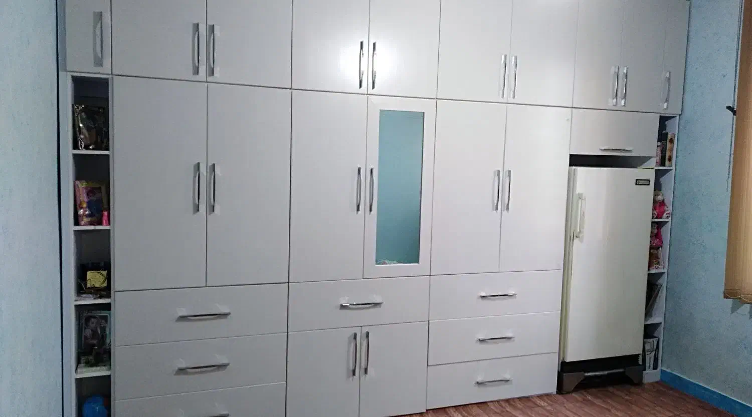 کابینت کمد دیواری تخت کم جا Tv wall|جاکفشی، کمد، دراور|اسلام‌شهر, شهرک قائمیه|دیوار