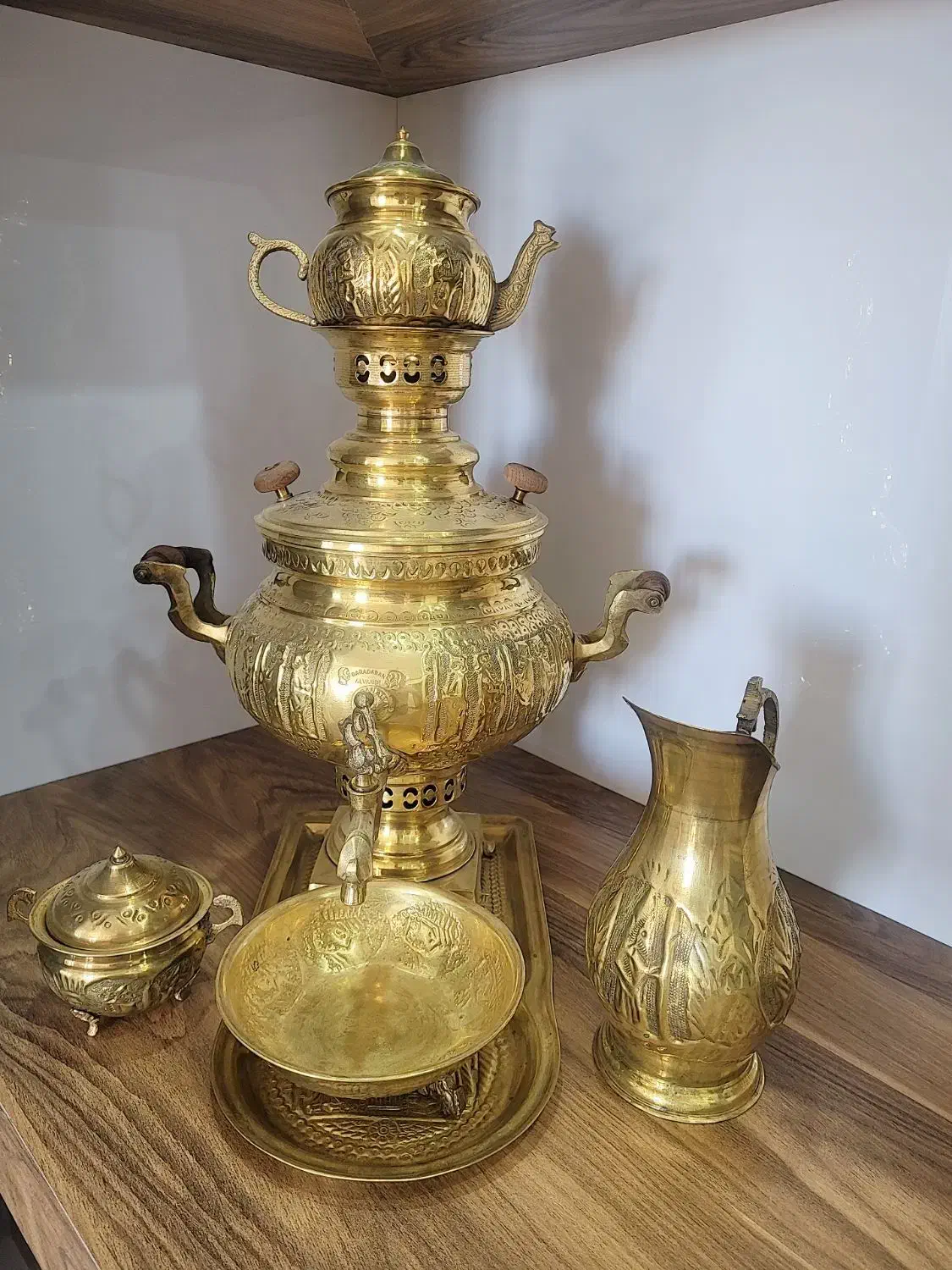 سماور برنجی|سماور، چای‌ساز، قهوه‌ساز|الوند, |دیوار