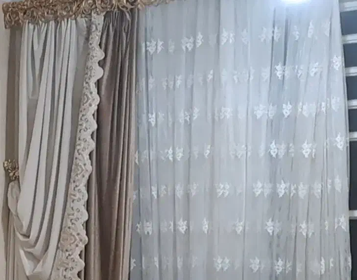 پرده حریر|پرده، رانر، رومیزی|یزد, |دیوار