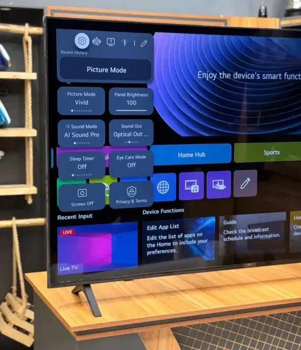 تلویزیون ۴۳ اینچ الجی اصل هوشمند فورکی آکبند|تلویزیون و پروژکتور|چابهار, |دیوار