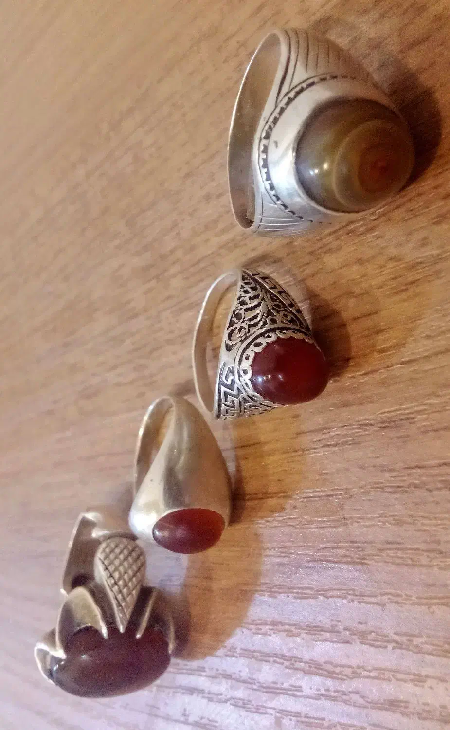 انگشتر نقره نگین عقیق وباباغوری|جواهرات|اسفراین, |دیوار