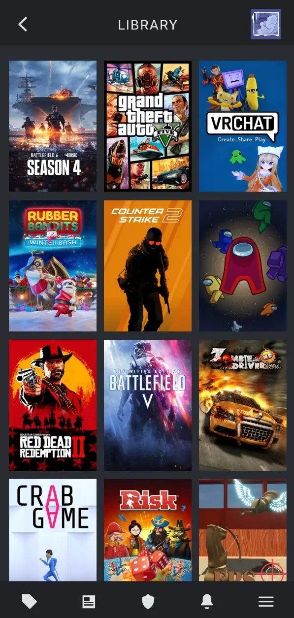 اکانت steam دارای اکثر گیم اصلی ها قیمت پایین|کنسول، بازی ویدئویی و آنلاین|اصفهان, شهرک میلاد|دیوار