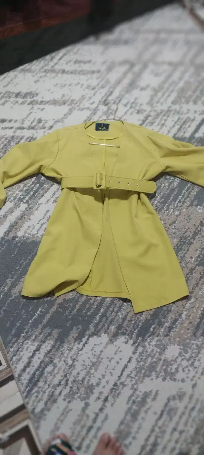 مانتو کمربند دار نو|لباس|الشتر, |دیوار