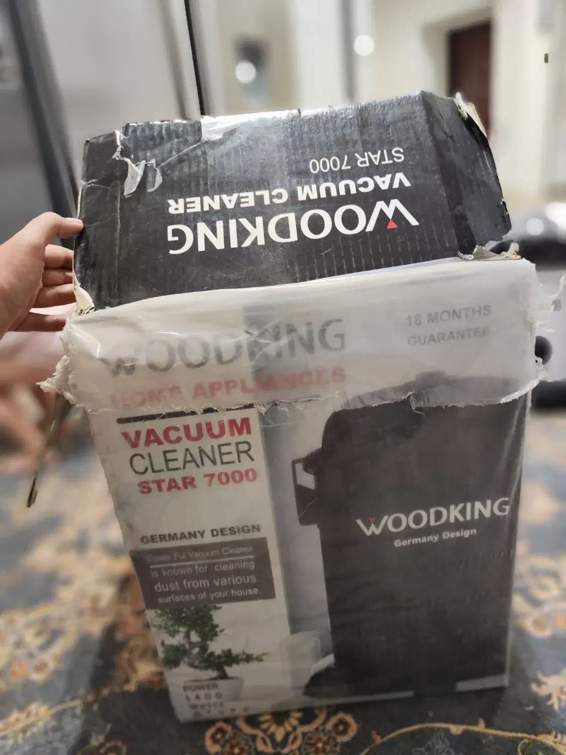 جاروبرقی woodking  کاملا نو|جاروبرقی، جارو شارژی، بخارشو|طبس, |دیوار