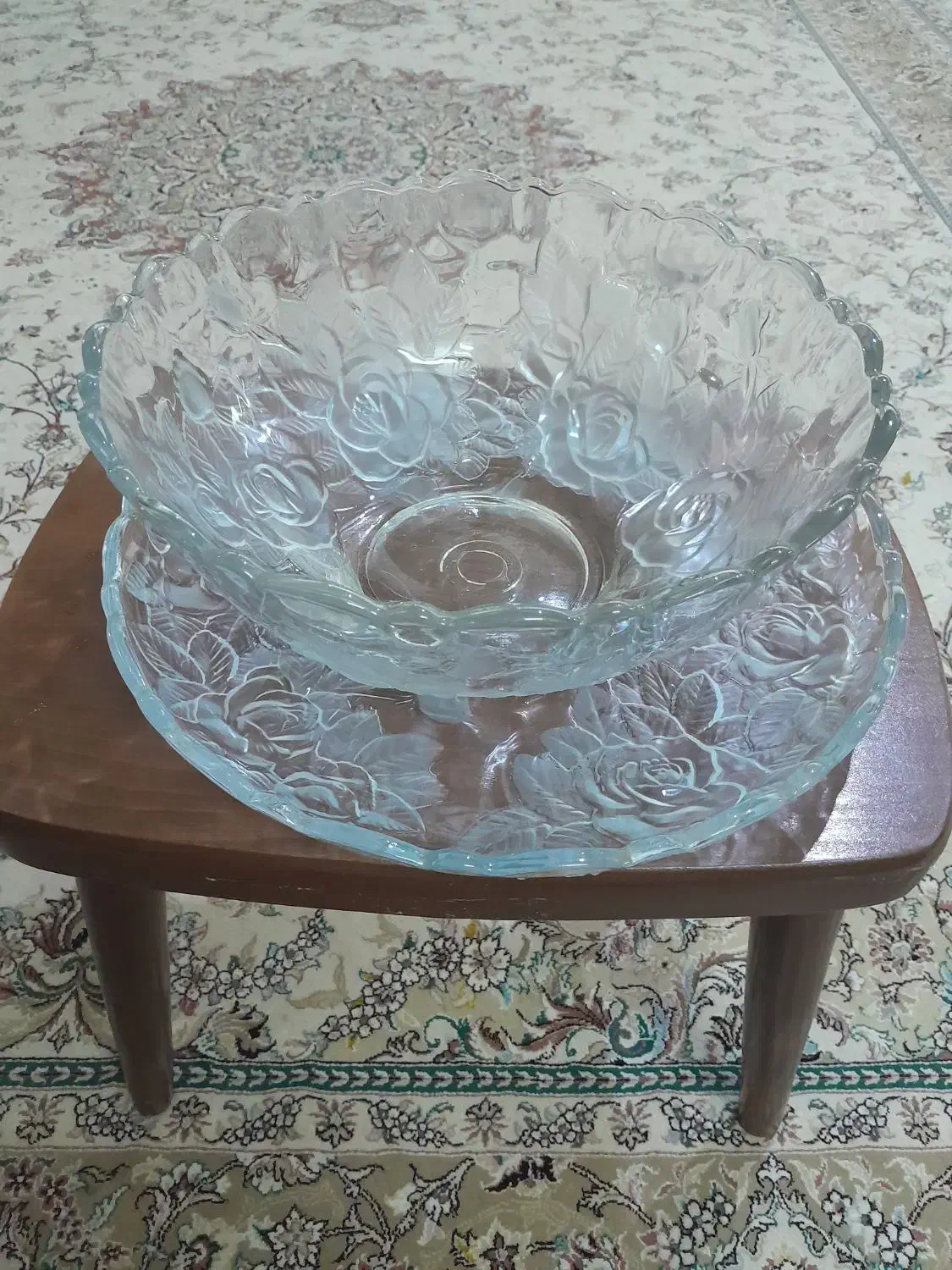 جام و زیر جام ابرو باد گل رز|ظروف سرو و پذیرایی|آمل, |دیوار