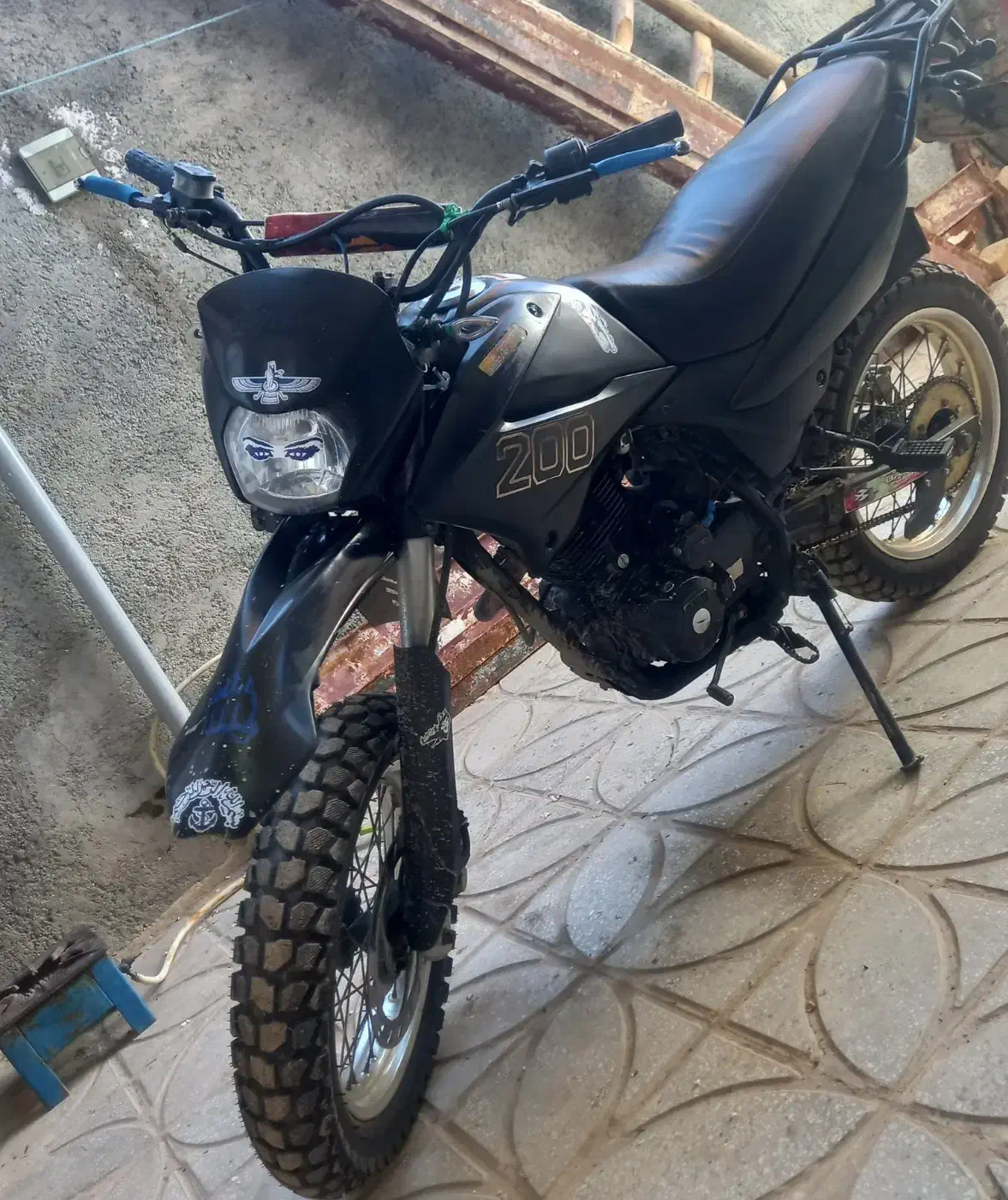 موتور تریل ۲۰۰ پلاک ملی|موتورسیکلت|هرسین, |دیوار