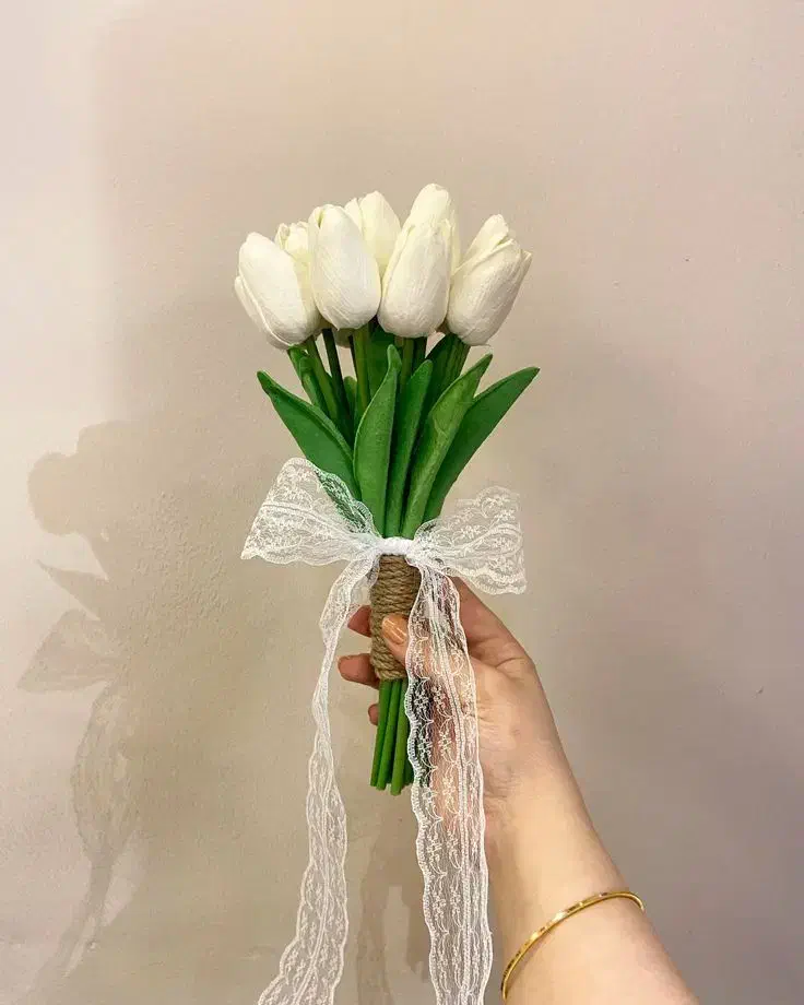 دسته گل لاله برای عروسی|گل مصنوعی|بندرعباس, |دیوار