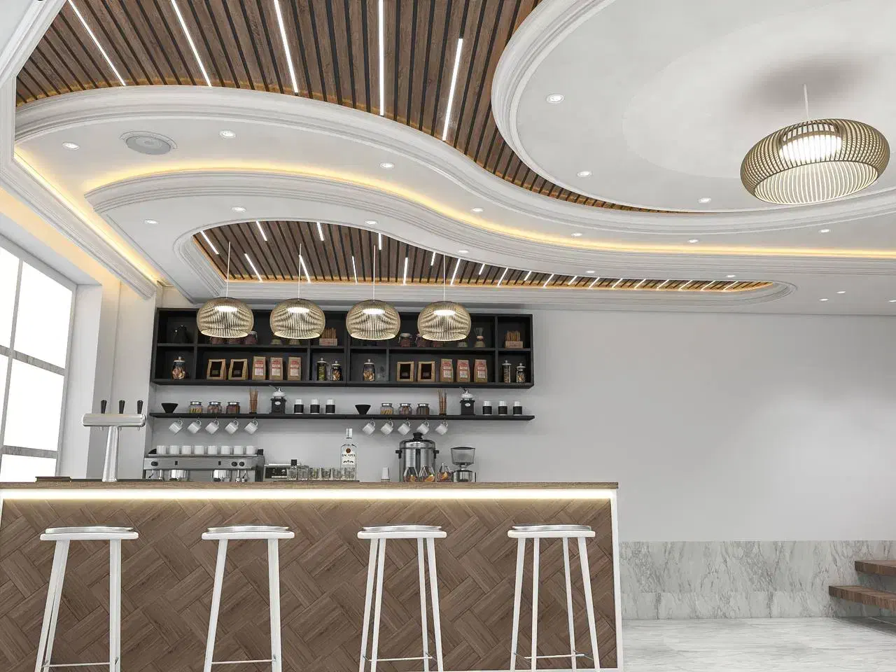 انجام راویز ساده و نور مخفی و طرح دار|خدمات پیشه و مهارت|شازند, |دیوار