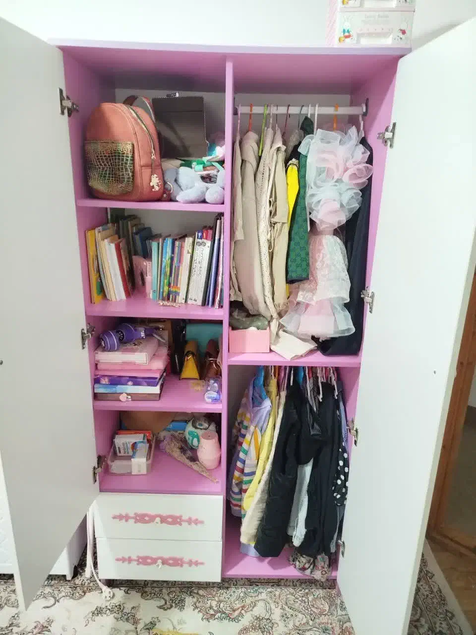 سرویس خواب دخترانه آپادانا|تخت و سرویس خواب|بهشهر, |دیوار