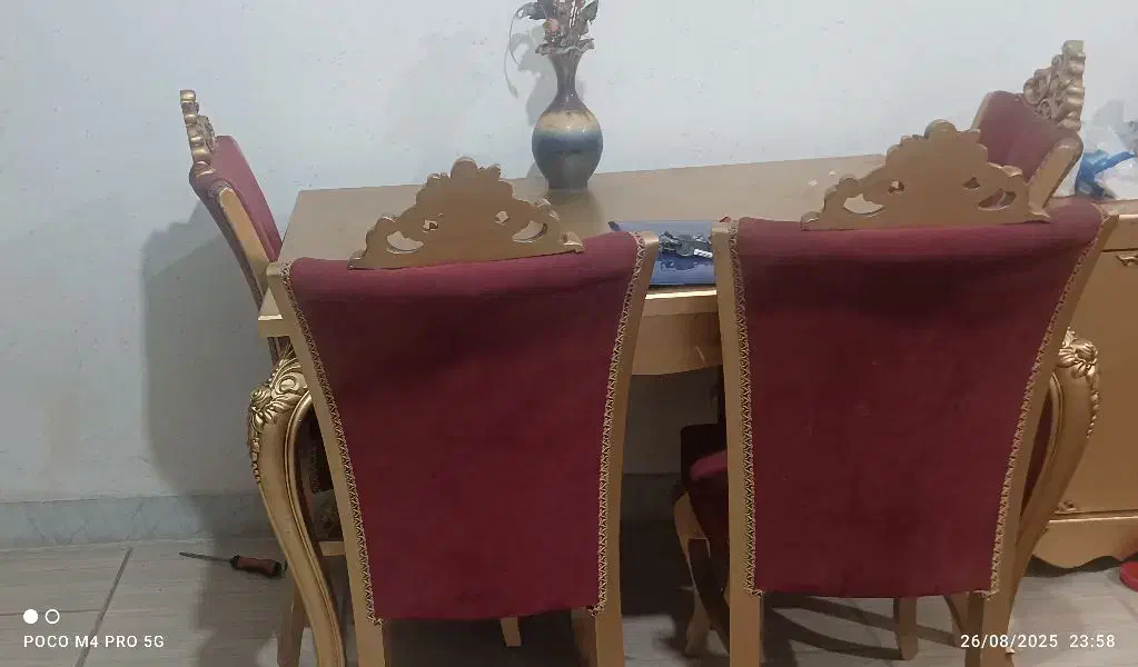 میز غذا خوردی ۴ نفره|میز و صندلی غذاخوری|اقبالیه, |دیوار