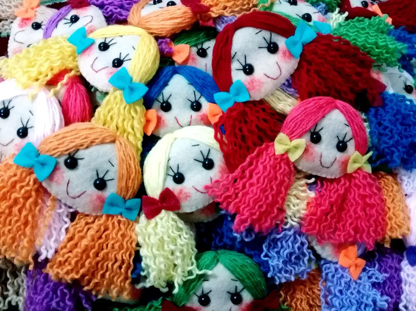 عروسک های فرفری|صنایع دستی و سایر لوازم تزئینی|لاهیجان, بوجایه|دیوار