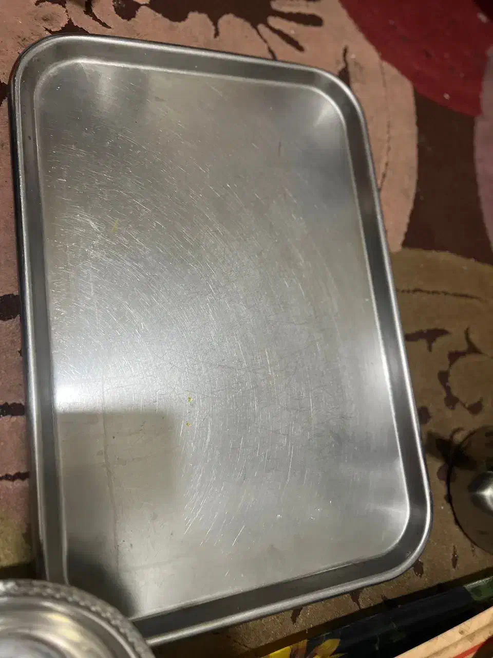 سینی گرده بزرگ و سینی زیر سماور و میوه خوری باهم|ظروف سرو و پذیرایی|تهران, شهرک دانشگاه|دیوار