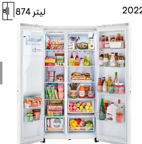یخچال فریزر ال جی ساید بای ساید J348 رنگ سفید|یخچال و فریزر|تهران, شهید فکوری|دیوار