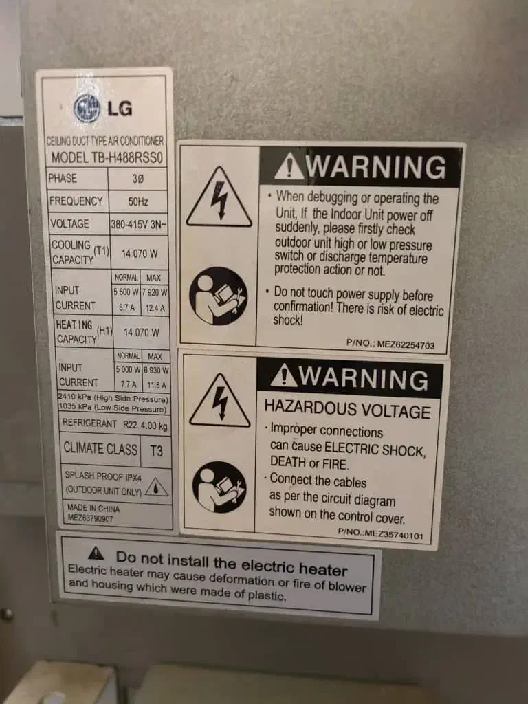 ۳عدد کولر داکت اسپیلیت ۴۸ هزار ال جی|کولر گازی و فن‌کوئل|قائم‌شهر, |دیوار