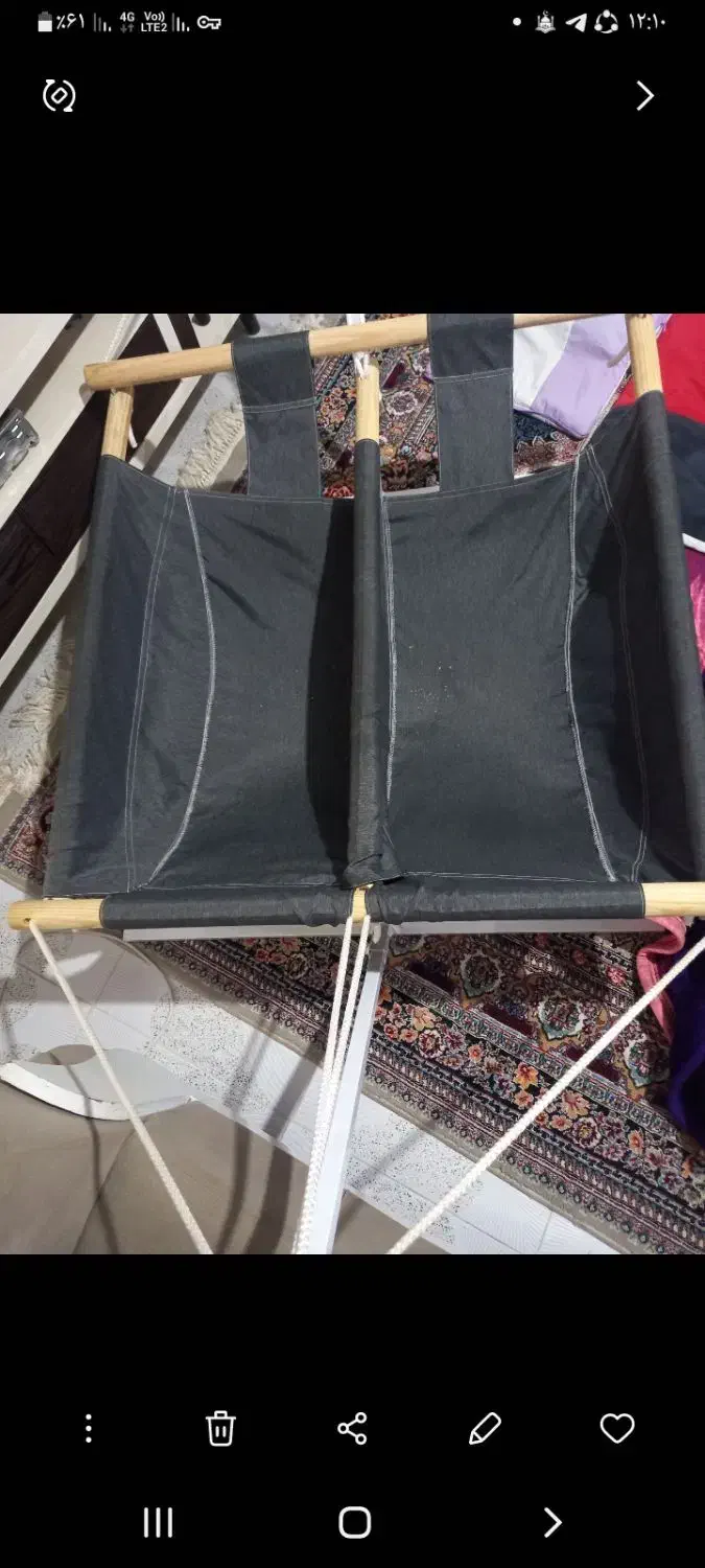 گهواره ی سنتی دوقلویی سالم وتمیز در حد نو|کالسکه و لوازم جانبی|رودبار, |دیوار