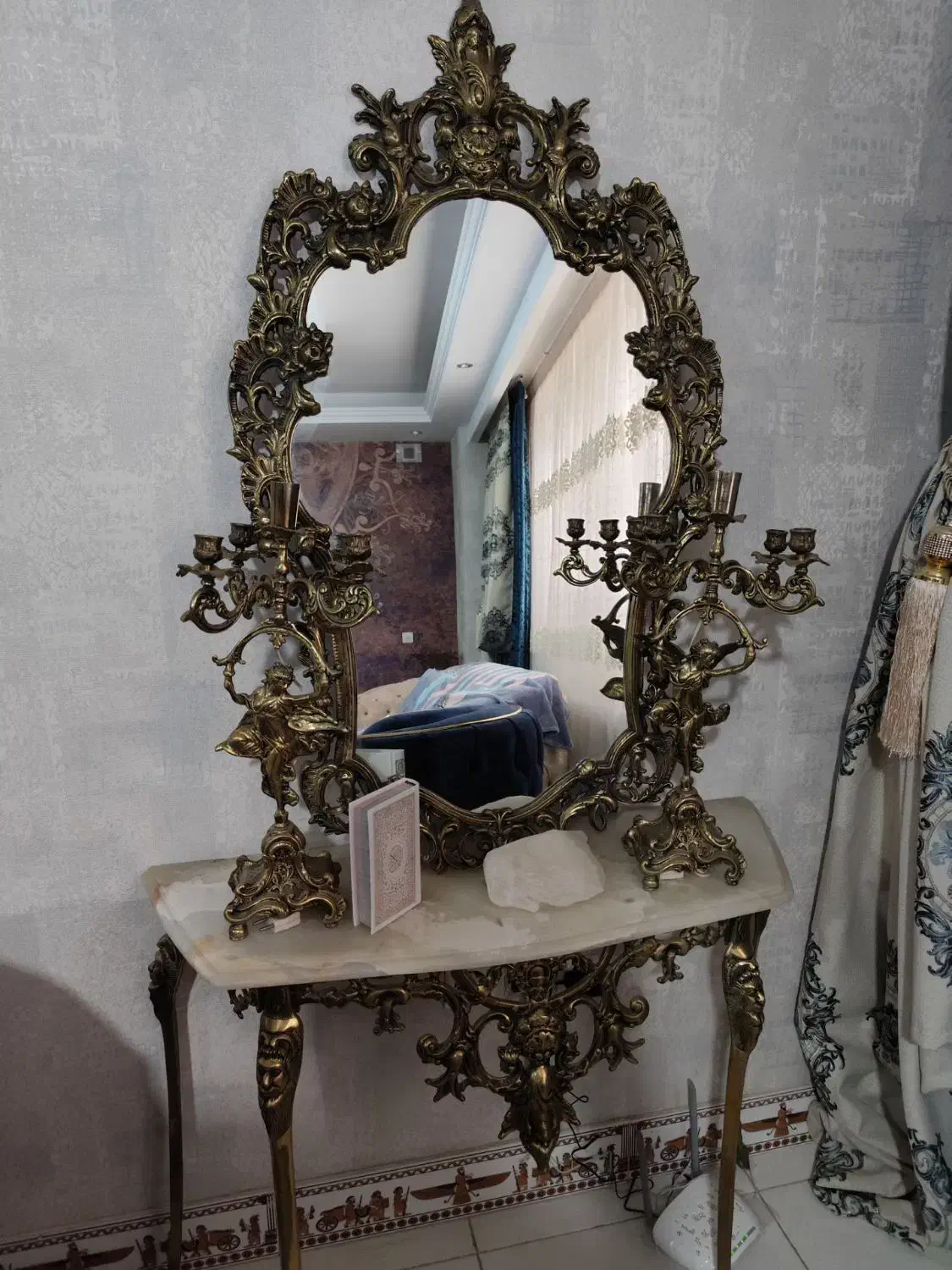 آیینه شمعدان|صنایع دستی و سایر لوازم تزئینی|محمدشهر, همایون ویلا|دیوار