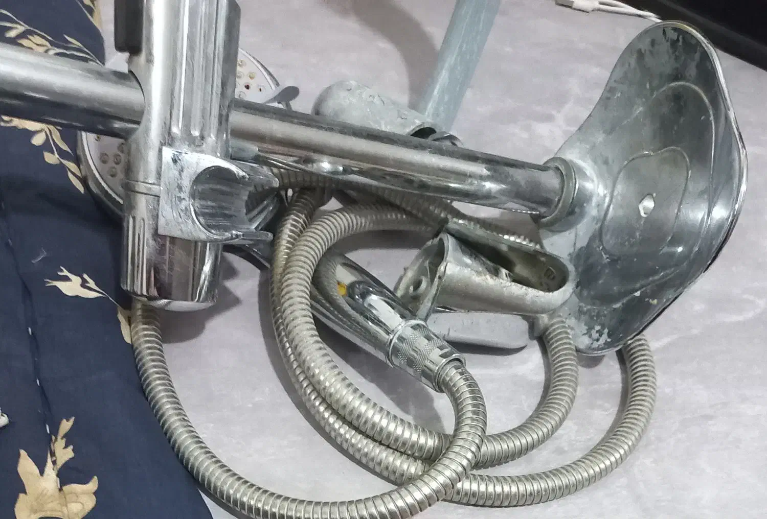 دوش حمام چند اصلی با شیلنگ استیل درجه یک|لوازم حمام|دورود, |دیوار