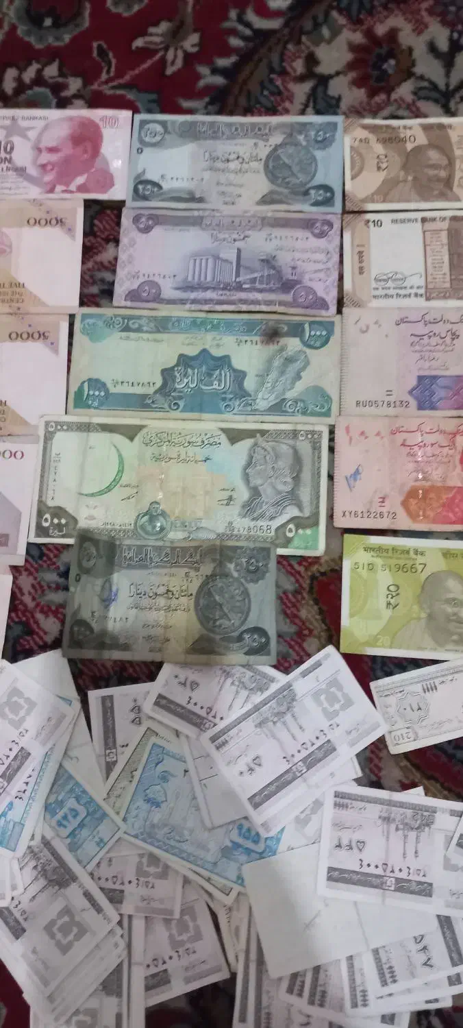 اسکناس قدیم|کلکسیون سکه، تمبر، اسکناس|قم, شاه ابراهیم|دیوار