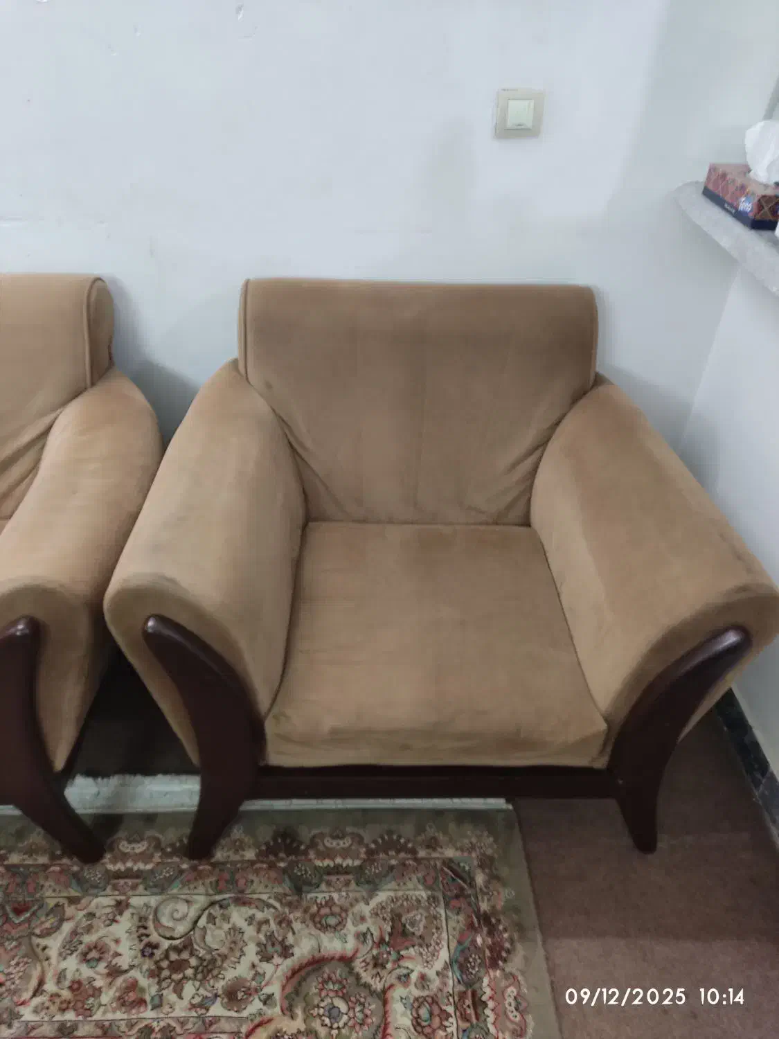 مبل هفت نفره قهوه ای|مبلمان خانگی و میز عسلی|بابل, |دیوار