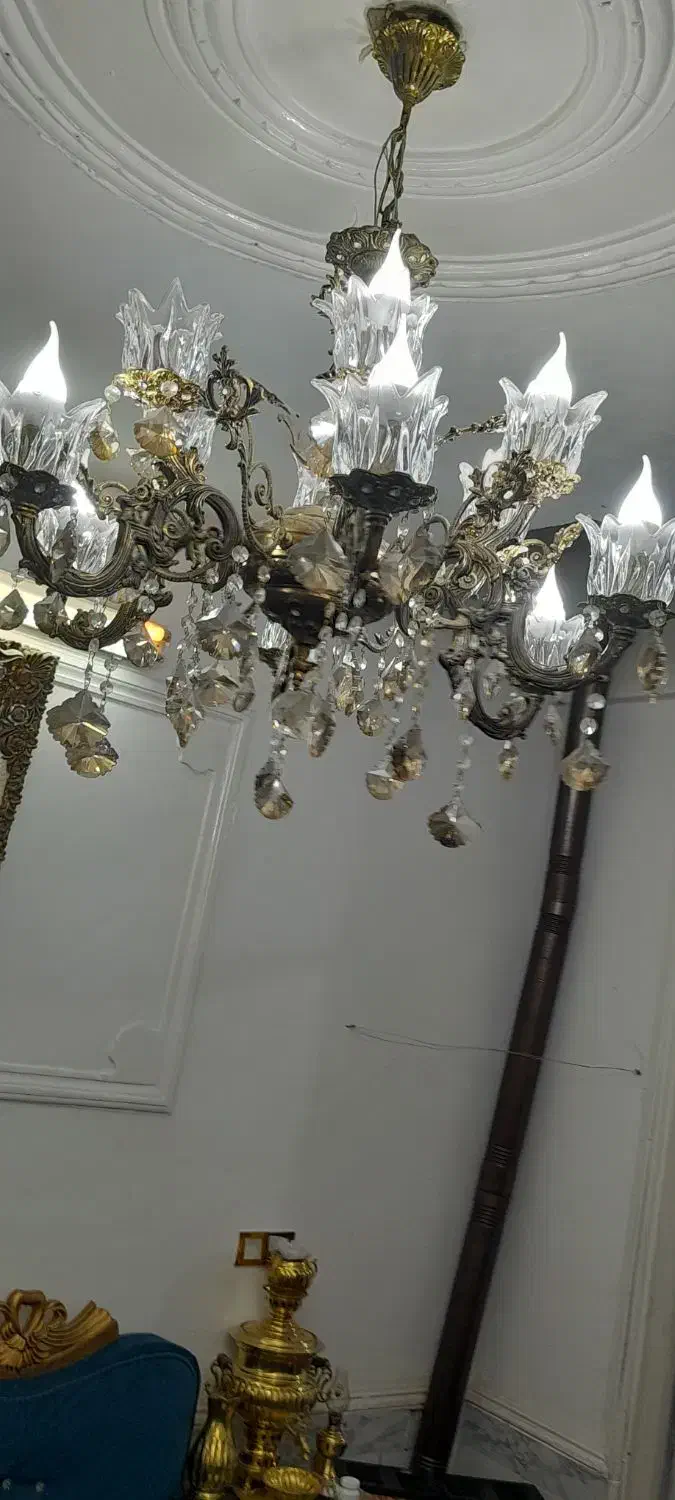 لوستر برنز|لوستر و چراغ آویز|اراک, |دیوار