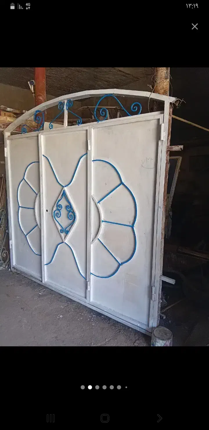 درب حیاط ۳لنگه ماشین رو|مصالح و تجهیزات ساختمان|آبادان, |دیوار