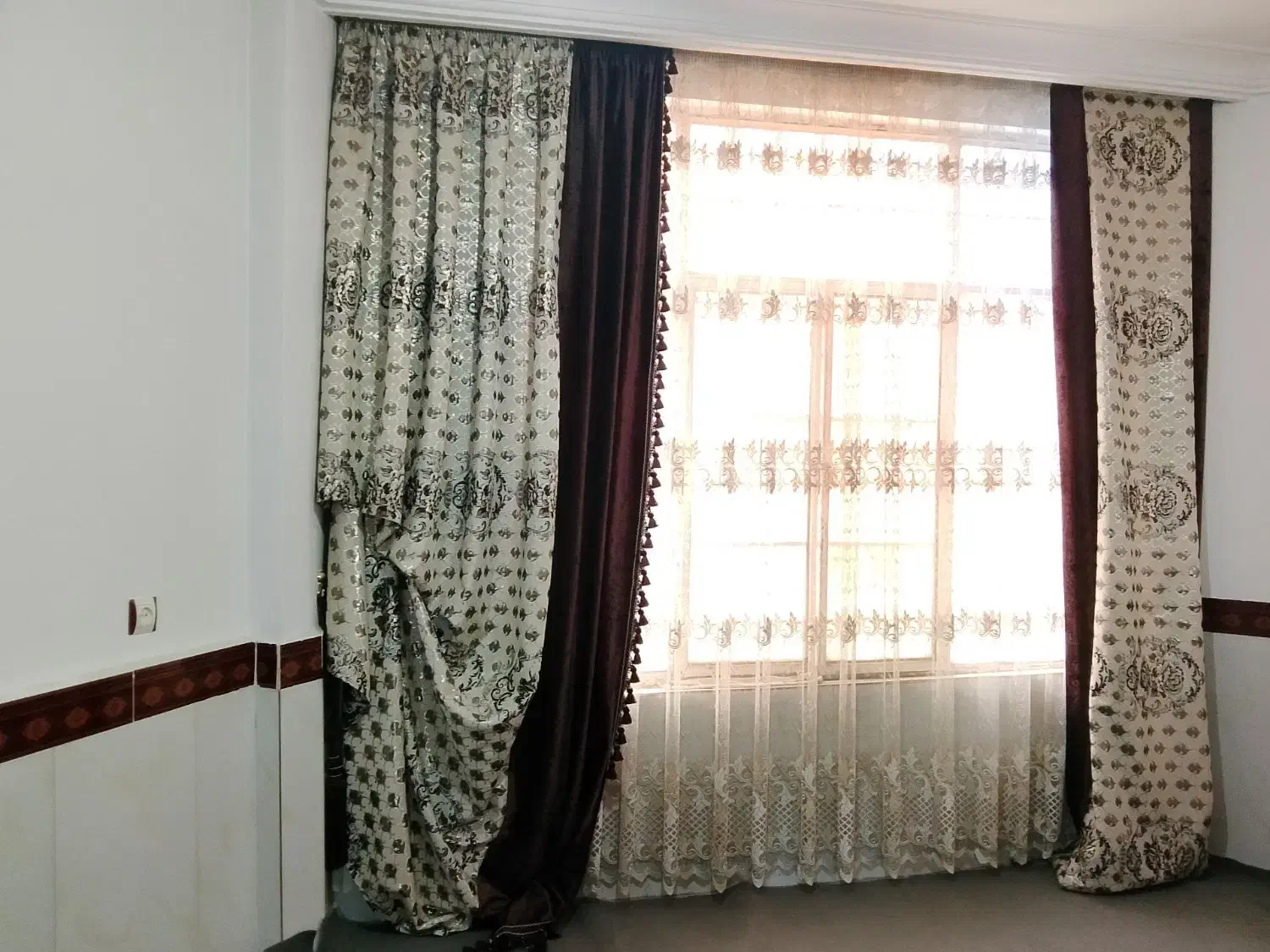 پرده پزیرایی|پرده، رانر، رومیزی|مشهد, کوی دروی|دیوار
