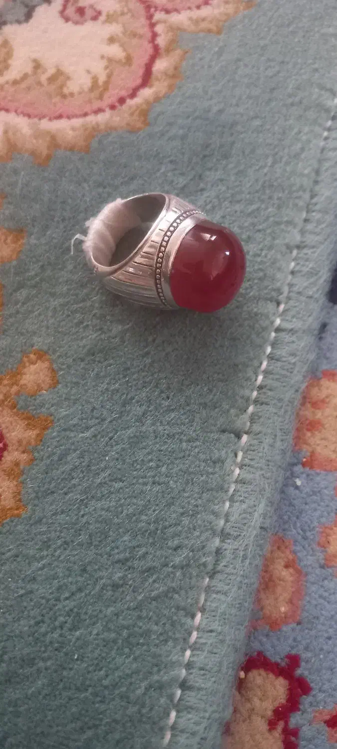 انگشتر نگین عقیق یمن|جواهرات|بم, |دیوار