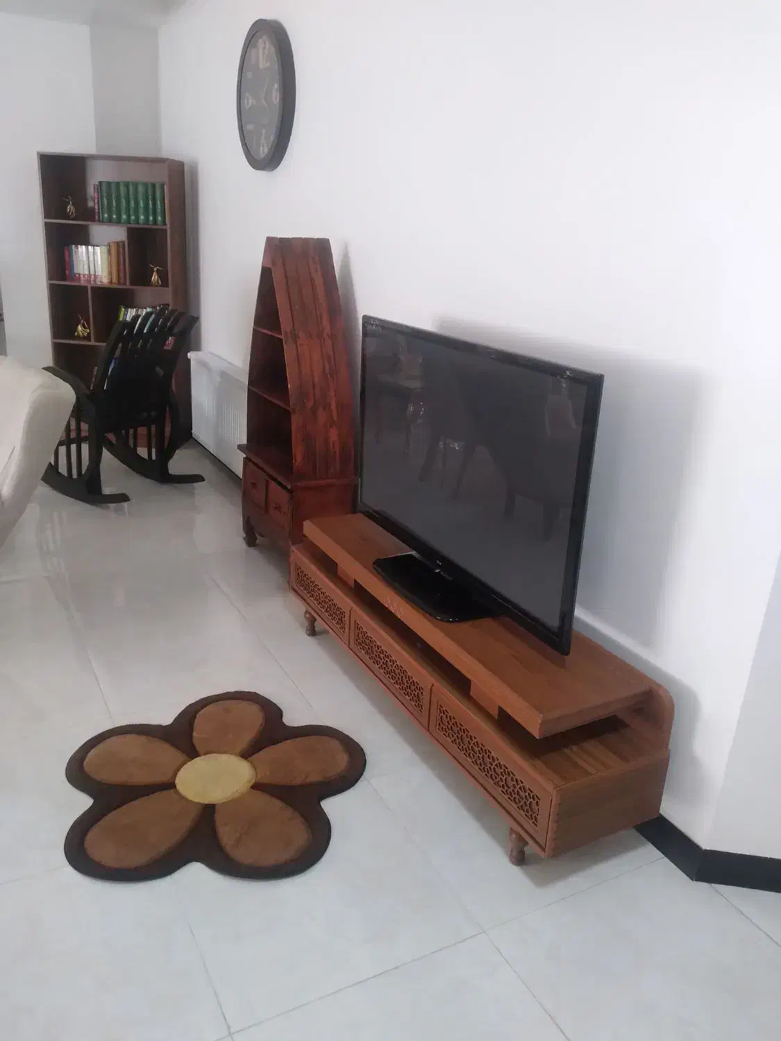 کتابخانه جادار و زیبا|کتابخانه، شلف، قفسه‌های دیواری|ساری, |دیوار