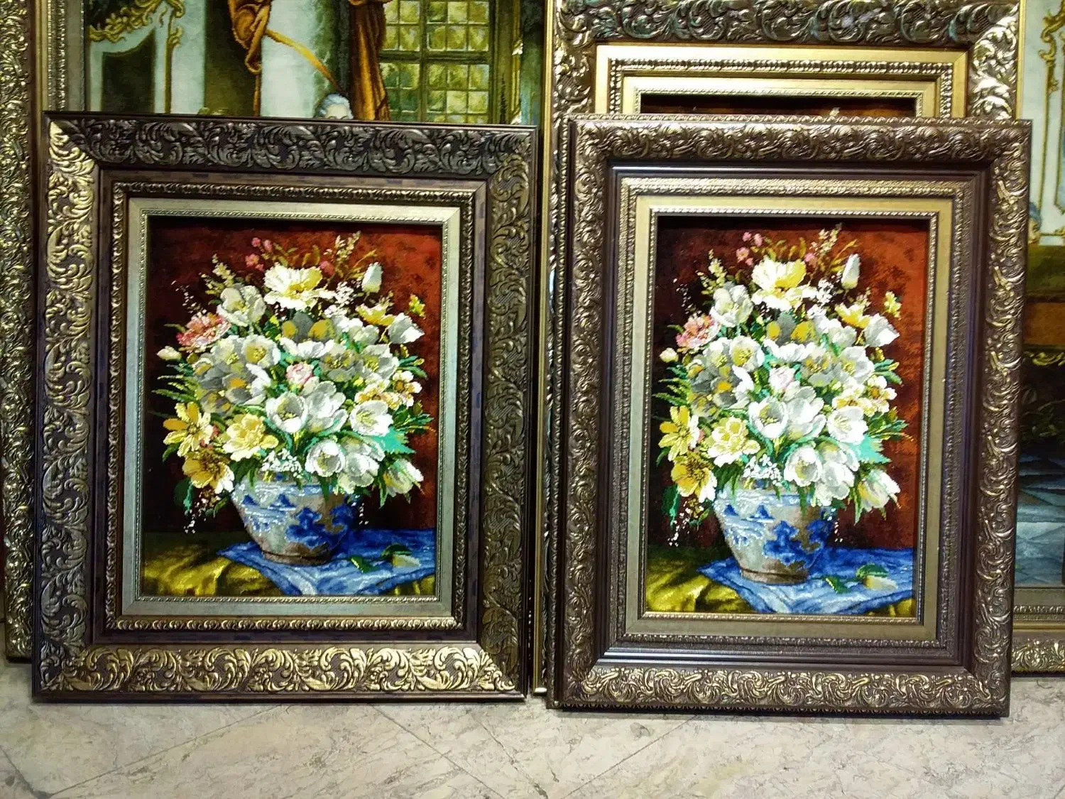 تابلو فرش گل کادویی سایز بزرگ|تابلو فرش|تهران, علم و صنعت|دیوار