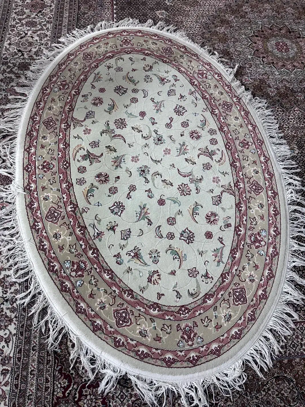 یک جفت قالیچه بیضی|فرش|مشهد, ادیب نیشابوری (شهرک غرب)|دیوار