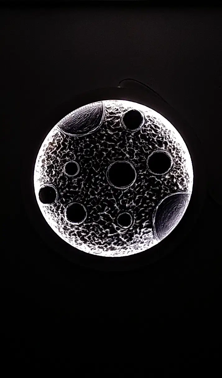 دکوراتیو ماه سایز 60 ( با چراغ )|تابلو، نقاشی، عکس|مشهد, خواجه ربیع|دیوار