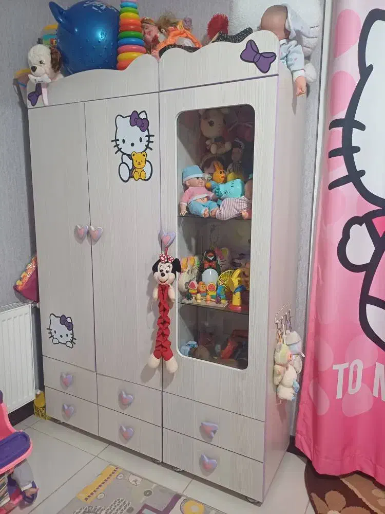 تخت،پاتختی و کمد سه در کودک|اسباب و اثاث بچه|پاکدشت, پاکدشت (مامازند)|دیوار