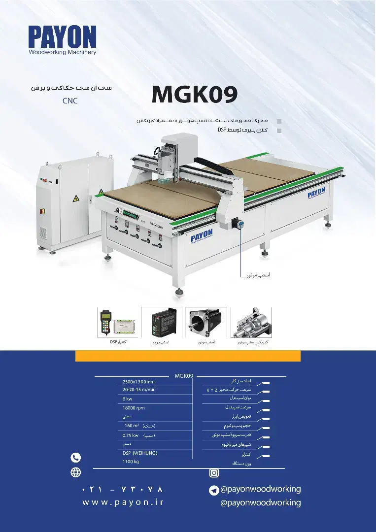 سی ان سی پایون|ماشینآلات صنعتی|رباطکریم, رباطکریم|دیوار
