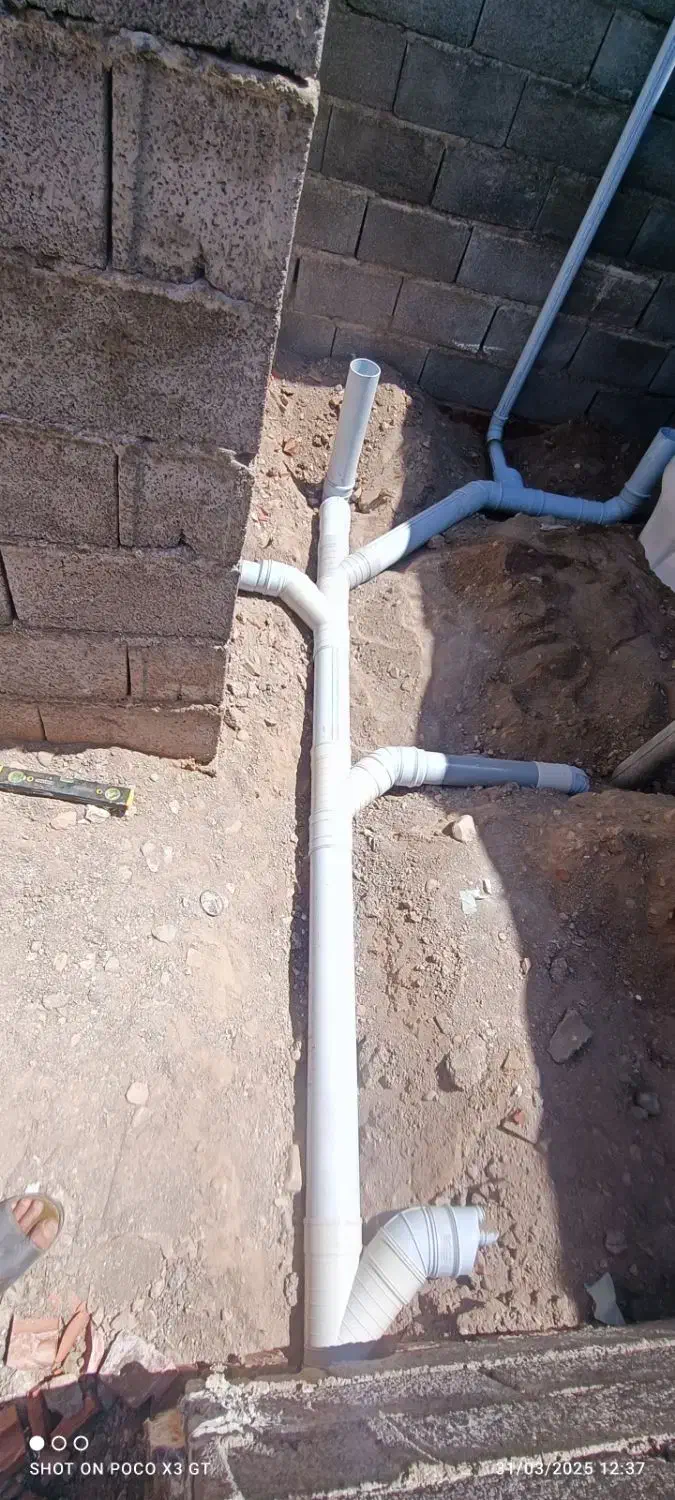 لوله کشی ساختمان وصل به سیفون شهر و فنر زدن|خدمات پیشه و مهارت|کرمان, |دیوار