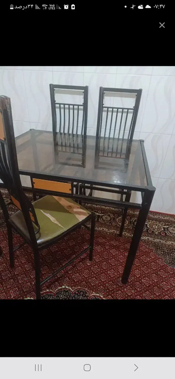 میز 4 نفره|میز و صندلی غذاخوری|بروجرد, |دیوار