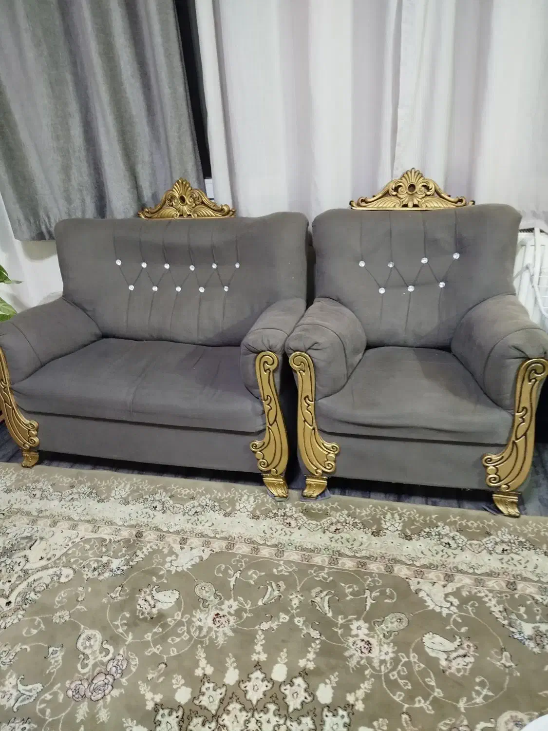 مبلمان هفت نفره|مبلمان خانگی و میز عسلی|هشتگرد, فاز ۳ مهستان|دیوار