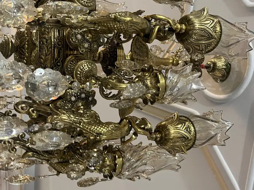 لوستر برنزی فرشته|لوستر و چراغ آویز|تهران, یاخجی آباد|دیوار