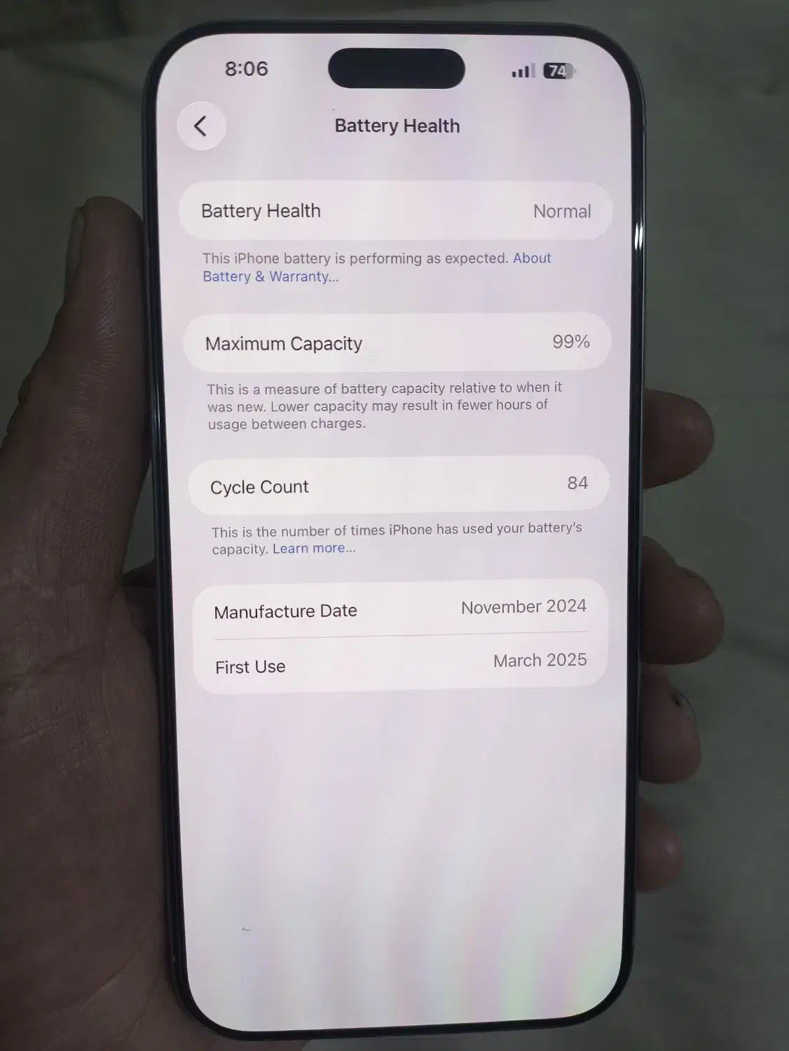 iphone 16pro max Zaa 256|موبایل|شریف‌آباد, |دیوار