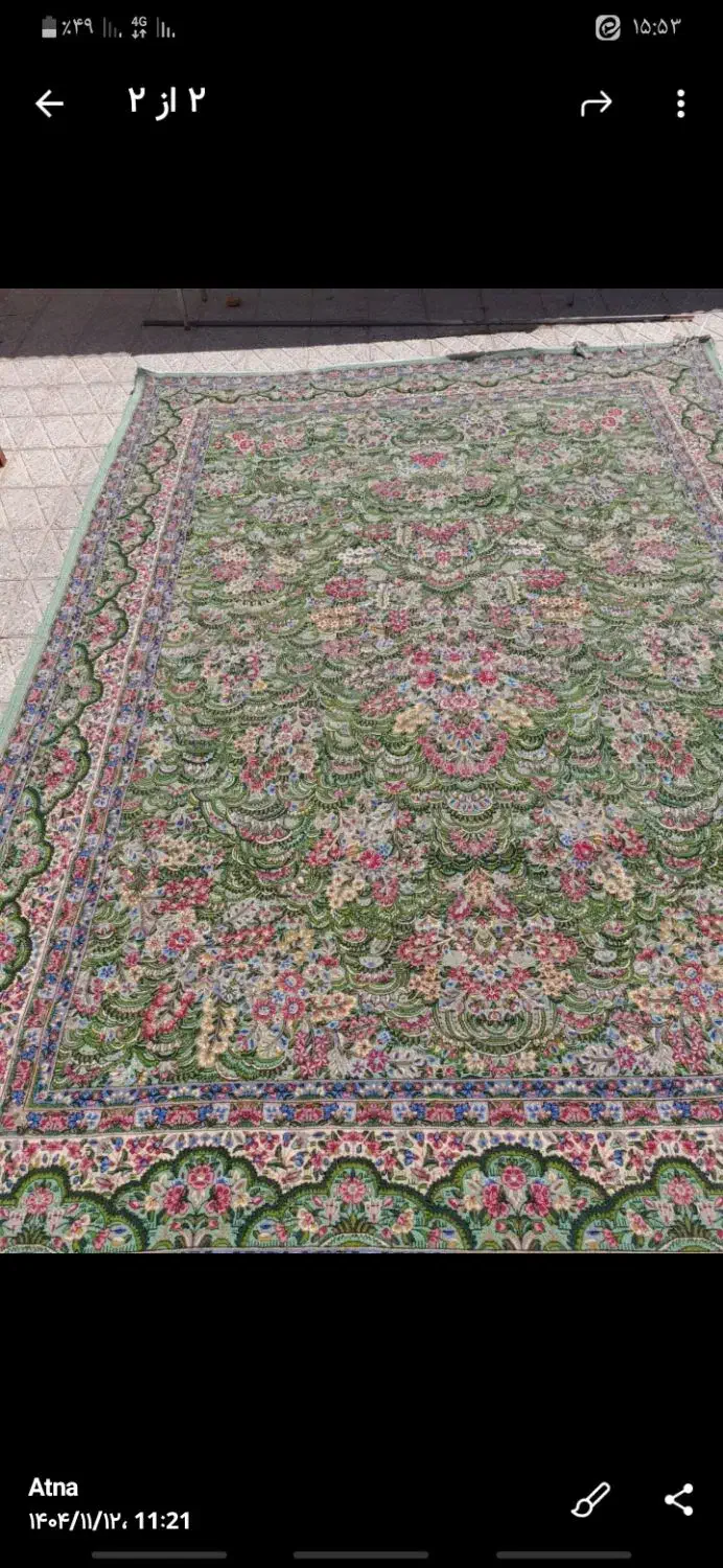 قالی دستبافت ۲/۵در۳/۵|فرش|کرمان, |دیوار