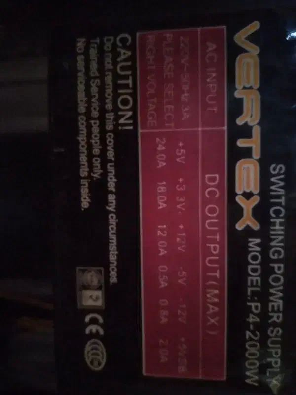 پاور کامپیوتر  ۲۰۰۰وات|قطعات و لوازم جانبی رایانه|ساری, |دیوار