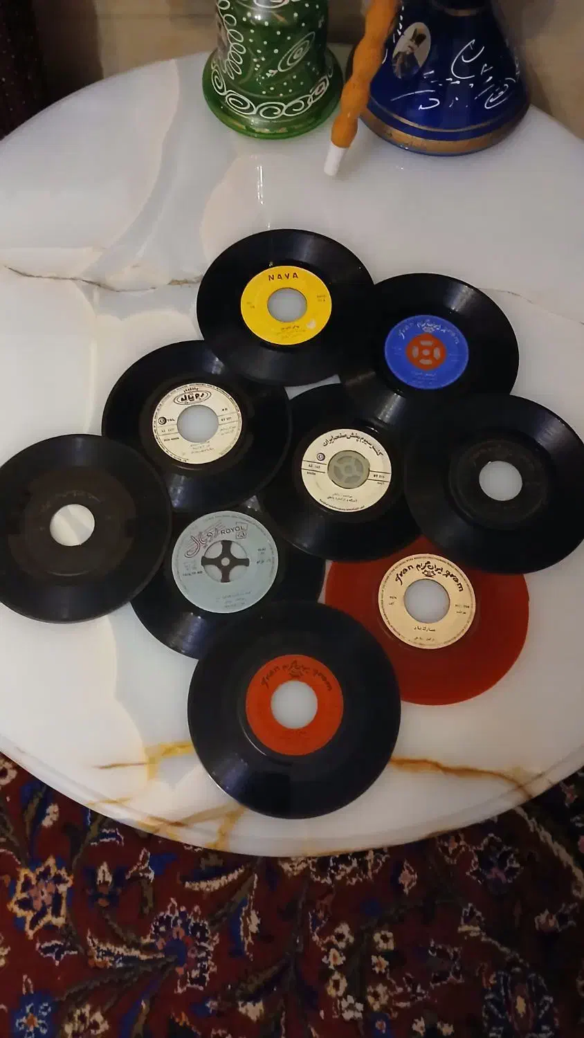 صفحهای  کوچک گرامافون ۹ عدد یکجا فروشی|فیلم و موسیقی|تهران, بریانک|دیوار