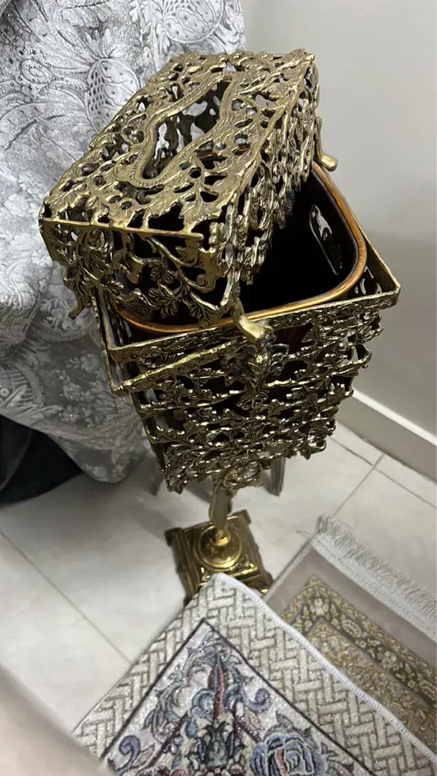 سطل و جا دستمال برنز|صنایع دستی و سایر لوازم تزئینی|تهران, شهرک رضویه|دیوار